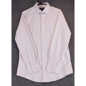 Mizzen + Main  Long Sleeve Button Shirt M Leeward Trim Fit Performance Stretch